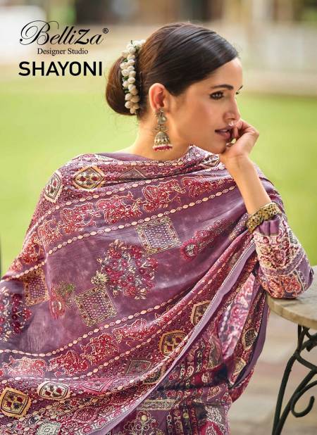 Shayoni By Belliza Viscose Muslin Digital Printed Dress Material Wholesale Shop In Surat